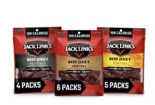 Jack Link's Beef Jerky Variety Pack   Includes Original, Teriyaki Pack of 15