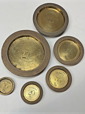 AVERY STACKING SOVEREIGN WEIGHTS W&T AVERY LTD BRASS BANKERS SCALE SET