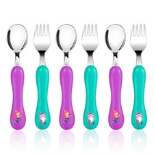 6 Pieces Toddler Utensils, Kids Silverware for 2 3 4 Years Old, Stainless Ste...
