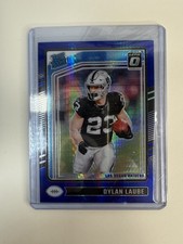 2024 Panini Donruss Optic - Rated Rookie Dylan Laube #230 Blue Hyper Prizm (RC)