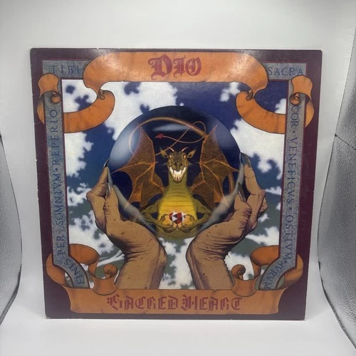 DIO Sacred Heart Vinyl LP Record Album (1985)  -25292 First pressing