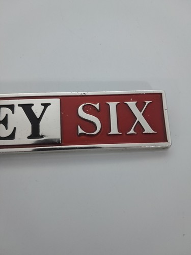 Vintage Wolseley Six Badge Metall Motor Car Body Badge - Bild 4 von 16