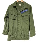 Vtg 60s Jungle Jacket Military USAF Air Force Vietnam War Slant Pocket OG-107