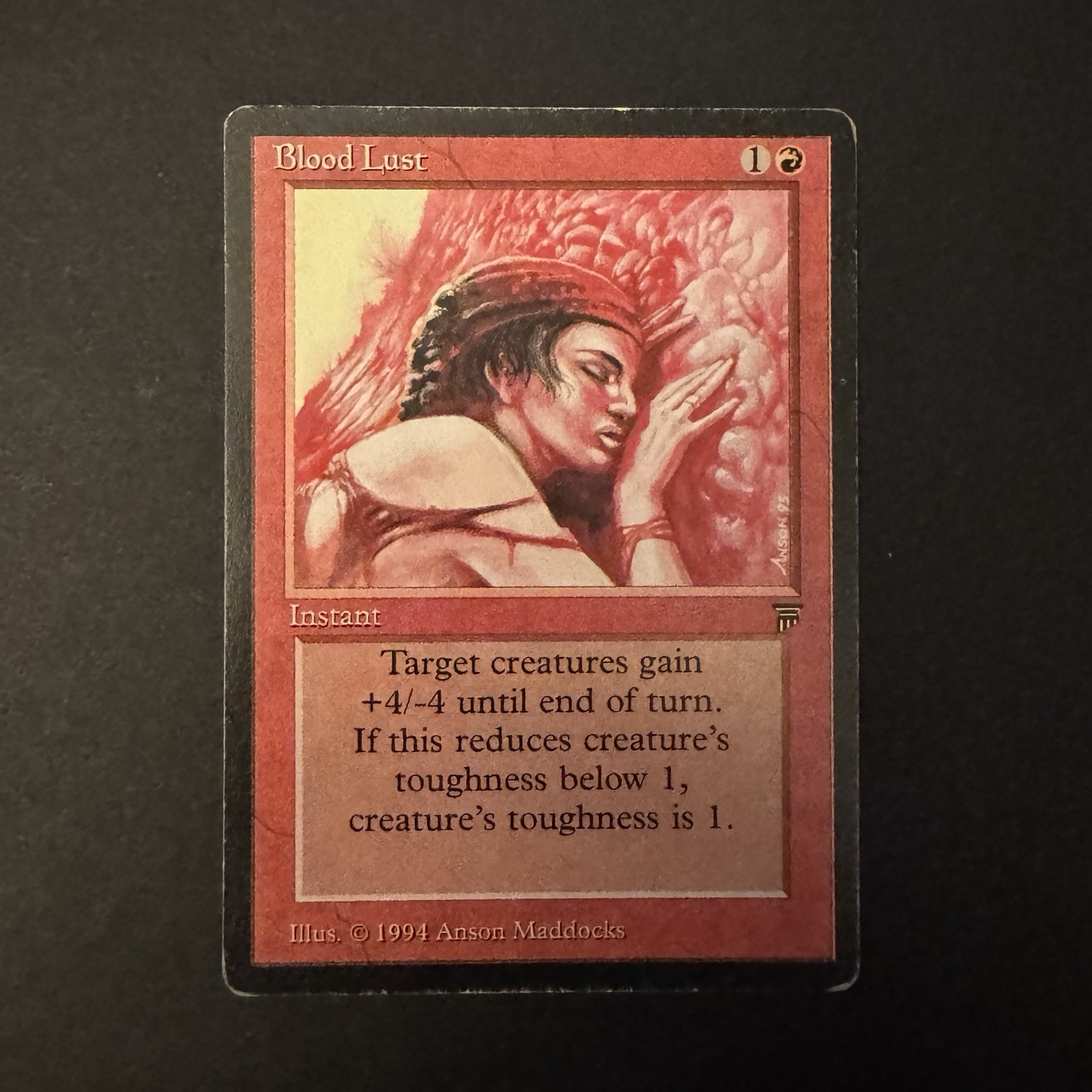 LEGENDS Blood Lust MTG Magic the Gathering Bloodlust 1994 VINTAGE FAST SHIP