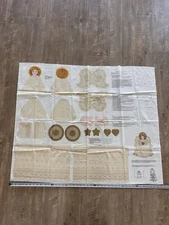 LACY CHRISTMAS ANGEL PANEL - 100% COTTON FABRIC