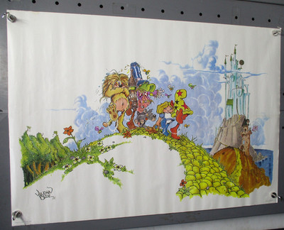Original 1975 VAUGHN BODE' Cheech Wizard of OZ - POSTER 19.5x27.75 CM4970