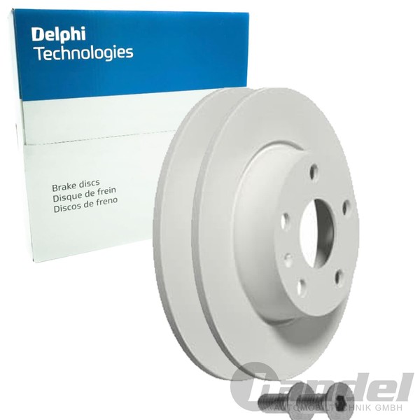 2X Delphi Bremsscheiben 272Mm Voll Hinten Passend FÜR Audi A1 | BG4975C-image