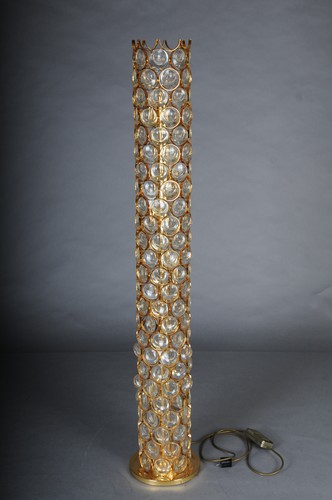 Exclusif Plaqué Or Lampadaire Dans Style De Sciolari, Palwa Allemagne Cristal - Photo 2 sur 13