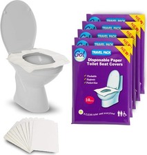 XL Travel Pack of 4 Packs 40-Count  1 Pack 10-Count  - Disposable Toilet