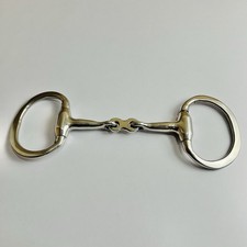 Stainless Steel Eggbutt Snaffle Bit  Smooth Mouth Horse Bit  Strong  Stable