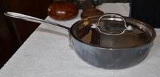 All Clad LTD Vintage Anodized Saute Skillet Fry Pan 8.5" w/ lid