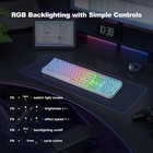 MOFII Wireless Computer Keyboard with RGB Backlit, Tri-Mode Bluetooth 5.0/USB-C/ — photo 4