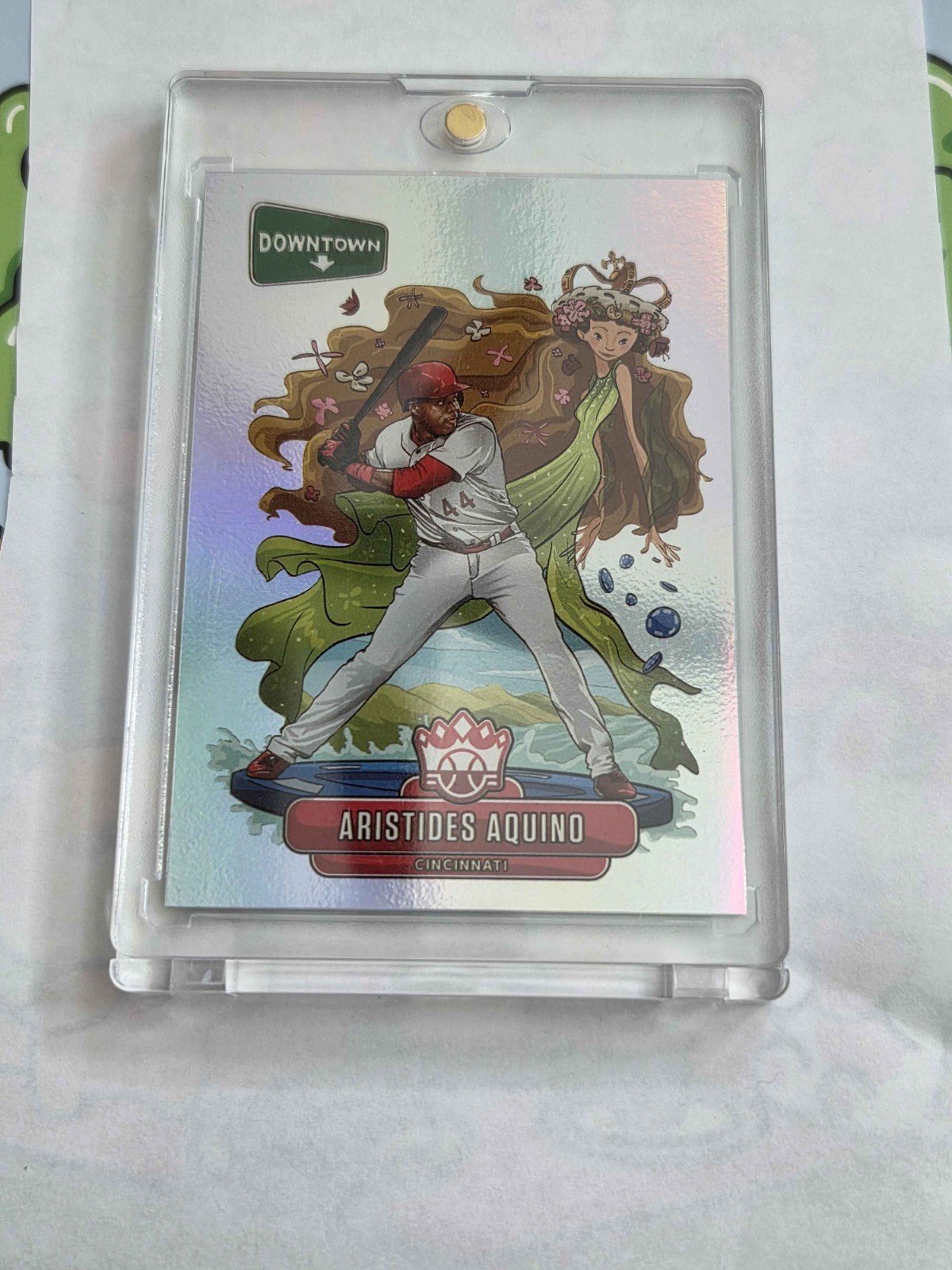 2020 Diamond Kings Baseball Downtown Aristides  Aquino Cincinnati Reds ⚾️🔥