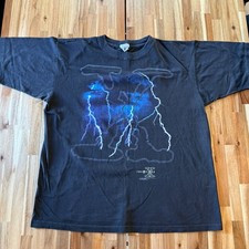 Vintage 1996 The X-Files Lightning T-Shirt Stanley DeSantis XL Made in USA Rare