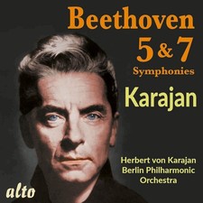 Herbert Von Karajan Beethoven Symphonies nos 5 7 CD UK IMPORT