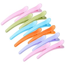 Hair Clips for Styling, 12 Pcs Non-Slip Colorful Plastic Duckbill Alligator H...