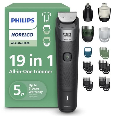 Philips Norelco 5000 Series 19 Piece All-in-One Trimmer Hair Clipper (MG5965/49)