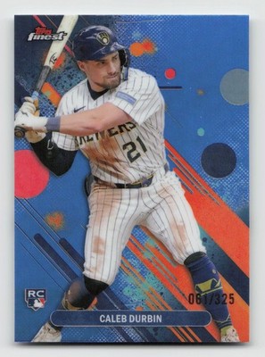 2025 Finest #80 Caleb Durbin Sky Blue Refractors #/325 RC