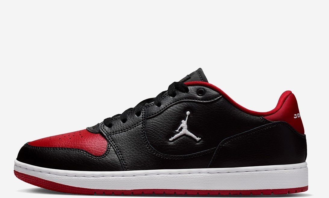 Nike JORDAN COURT CONNECT LOW Men's shoes IQ5698 003 black red | eBay