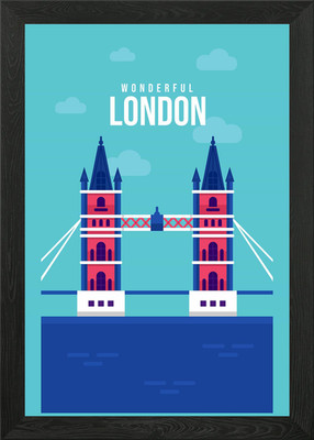 London Bridge Pop Poster Gerahmtes Wandbild Poster Leinwanddruck Bild