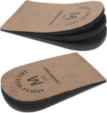 1 Pair Heel Pads for Shoes Men  Women Height Increase, Adjust a Lift Brown