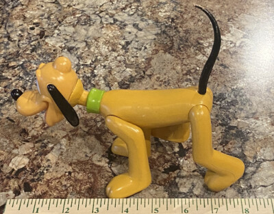 Vintage 1970s Disney Pluto Posable Mickey Mouse Dog Collector Toy