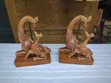 Vintage Royal Haeger Pottery Giraffe Lamp ~ Matched Pair of Lamps