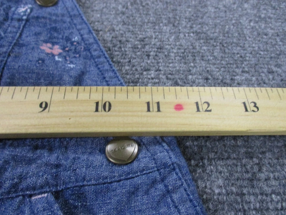 Mono Carhartt Niñas 4 Azul Lona Floral Ligero Animales Trabajo Juventud Foto 4 de 4