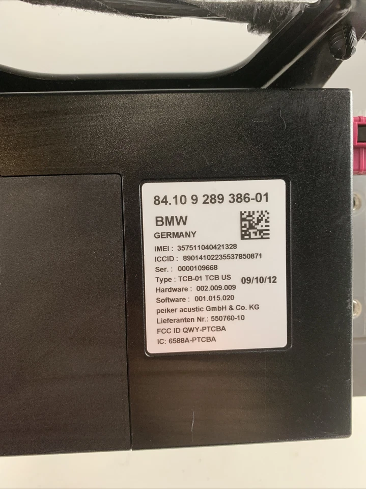 Unidad de módulo de control BMW 750 750Li F01 F02 2011-2015 84109289386-01 Foto 4 de 4