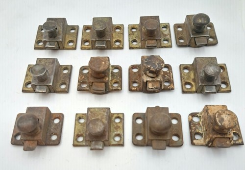Antique/Vintage Cabinet Latches Jell Cupboard Door Latch Old Metal Hardware Lot - Picture 11 of 11
