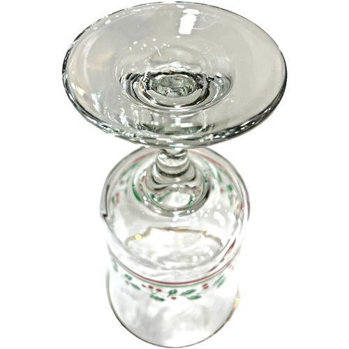 Juego de 6 copas de vino de colección Libbey Arby's Holly Berry 1985 Navidad - Imagen 6 de 8