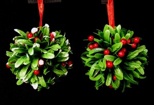 Immagini Vischio Di Natale.Artificiale Vischio Topiaria Palla Da Appendere Natale Decorazione Di Natale Verde 16 Cm Ebay