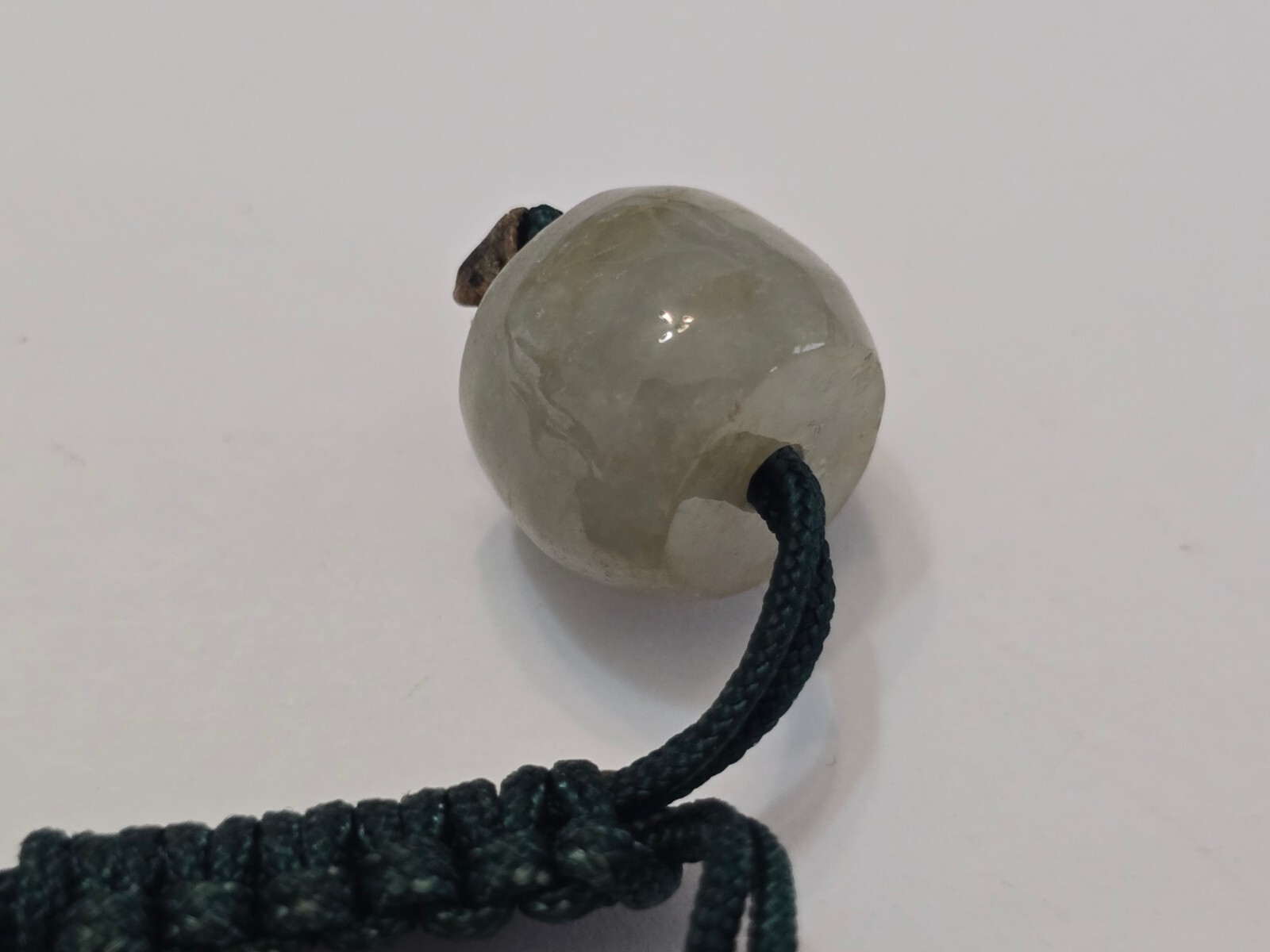 Jade Macrame Cord Beaded Adjustable Bracelet - image 9