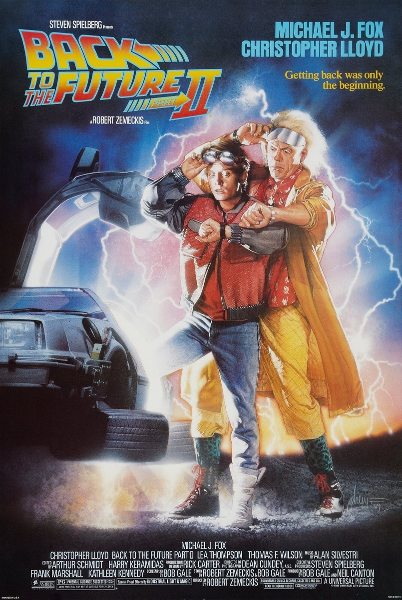 Back to the future サンシェード　レトロ　昭和 Back to the Future Part II