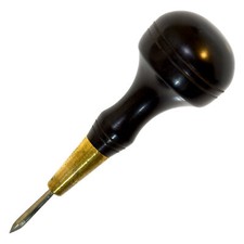Leathercraft Sewing Tool 5mm Black Brown Diamond Point Leather Stitching Awl