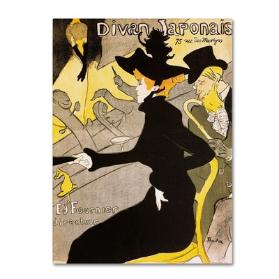 ' Divan Japonais ' Canvas Art by Henri Toulouse-Lautrec 24x32