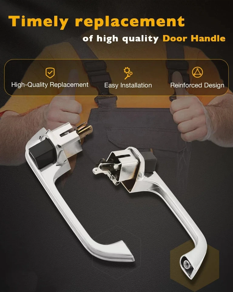 Chrome Metal Exterior Door Handle Set For 73-91 Chevy Blazer GMC C/K 1500 TRUCK Foto 3 de 4