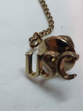 Tiffany&Co. Broche à revers université USC attache à cravate en argent sterling. Très rare 
