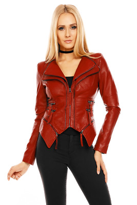 Noemi Kent Women's Asymmetrical Faux-Leather Jacket - S/M/L/XL | eBay
