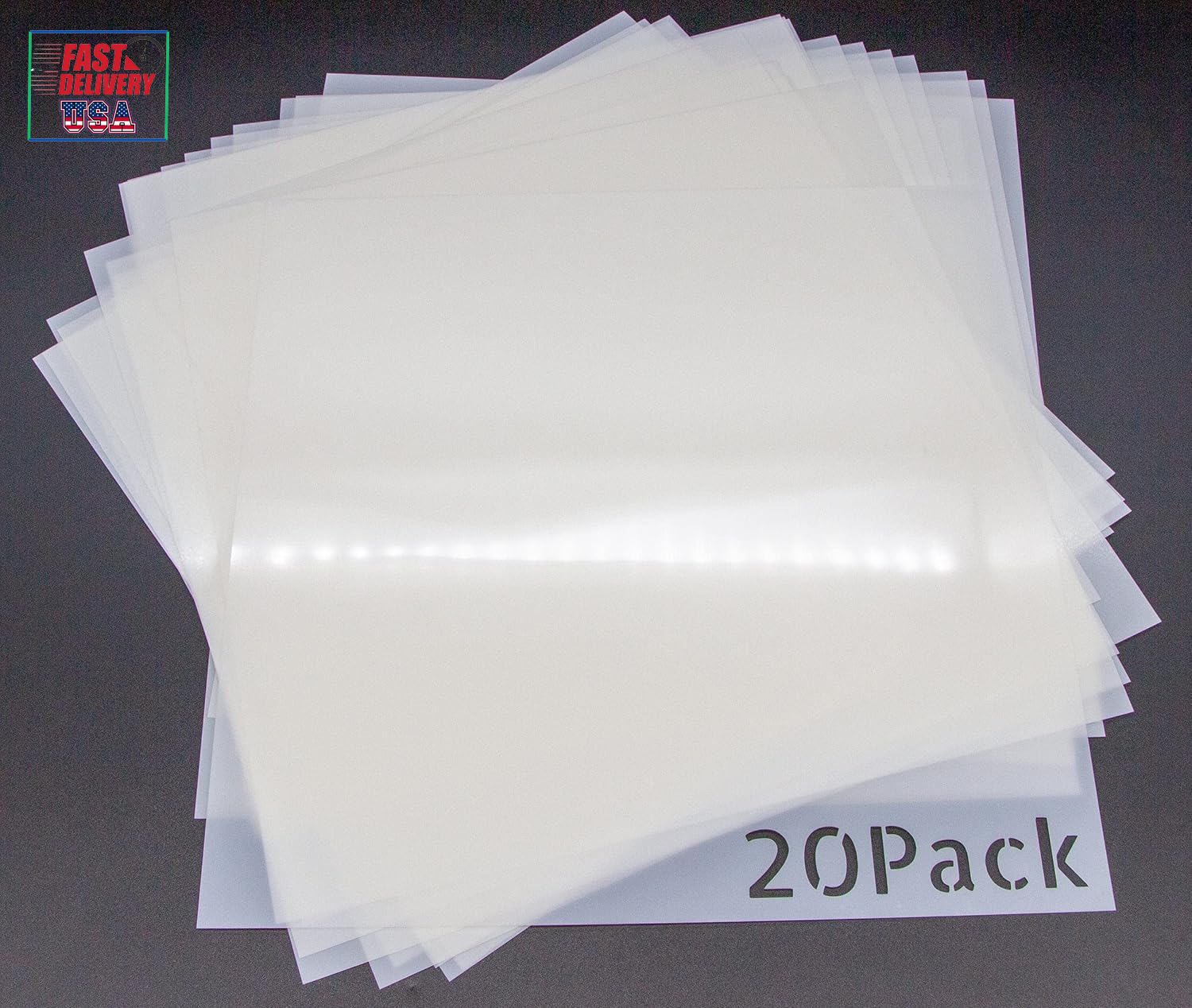 20 Pack 7.5Mil Mylar Sheets, 12 X 12 Inch Stencil Paper for Cricut, Laser Cuttin