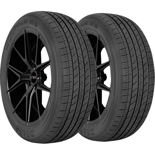 (QTY 2) 215/50R17 Delta Grand Prix Tour RS 95V XL Black Wall Tires eBay