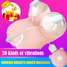 Sucking Vibrator Nipple Clit Sucker Dildo Women G-Spot Massager Sex Toy Remote