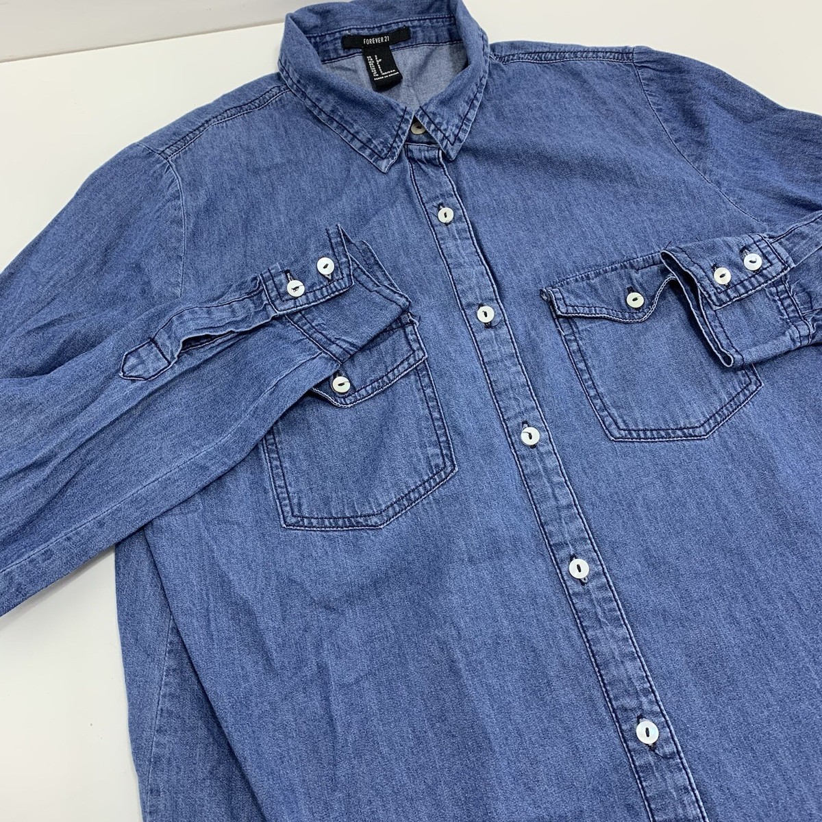 denim tops forever 21