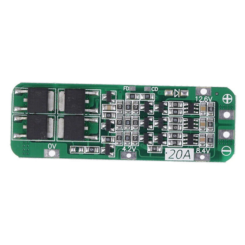 3S 12.6V 20A Li-ion Lithium Battery 18650 Charger PCB BMS Protection Board - Image 3 of 4