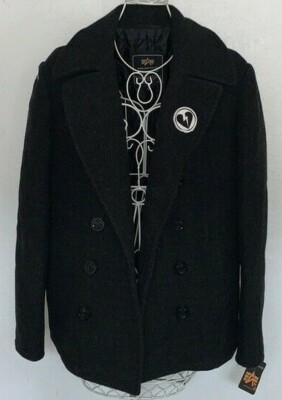 Alpha Industries Gray Pea Coat John Mayer Edition Jacket