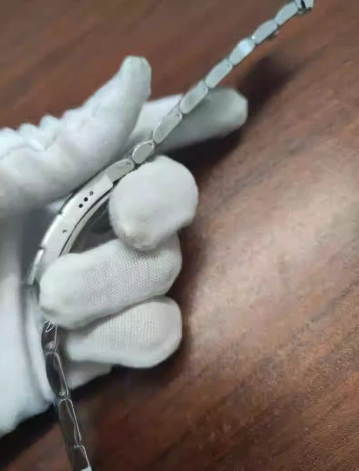 Pulseira de aço 21 mm pulseira de relógio pulseira de ostra para Longines HydroConquest série L3 - Imagem 4 de 4