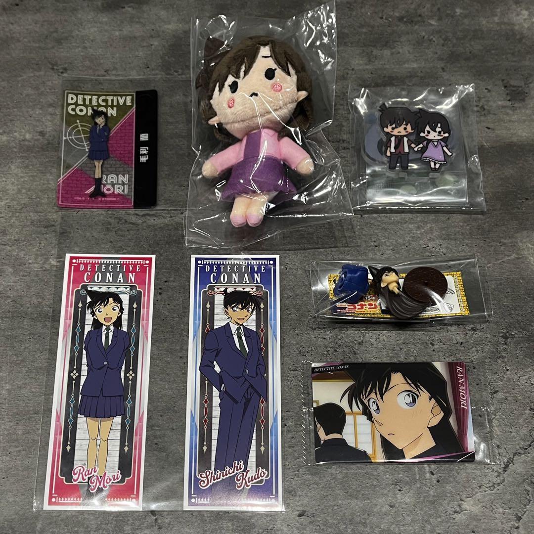 Detective Conan Goods Lot of 7 Ran Mouri Shinichi Kudo Acrylic stand mascot