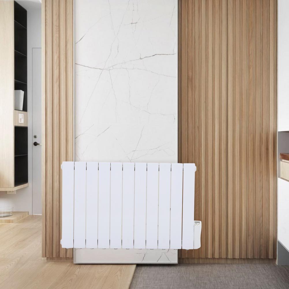 Oil Filled Electric Radiator Wall Mounted Portable Heater Thermostat ...