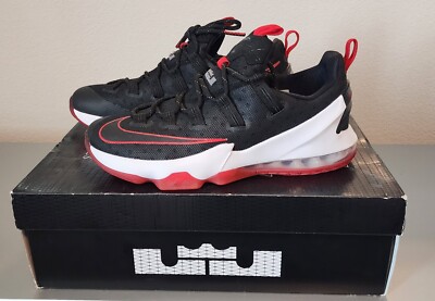 nike lebron xiii low black red size 9 NEW | eBay display picture 1