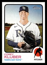 Corey Kluber 2022 Topps Heritage #571 Tampa Bay Rays *035